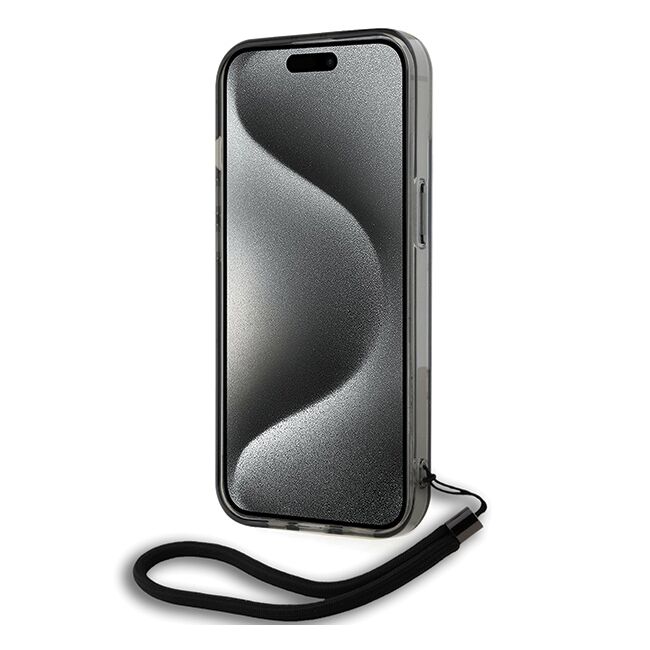Husa premium pentru  iPhone 15 Karl Lagerfeld superior quality - Gri inchis