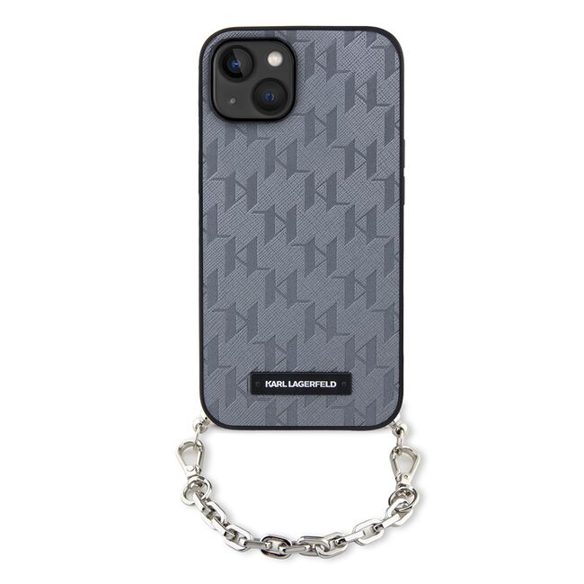 Husa premium pentru  iPhone 15 Karl Lagerfeld superior quality - Gri