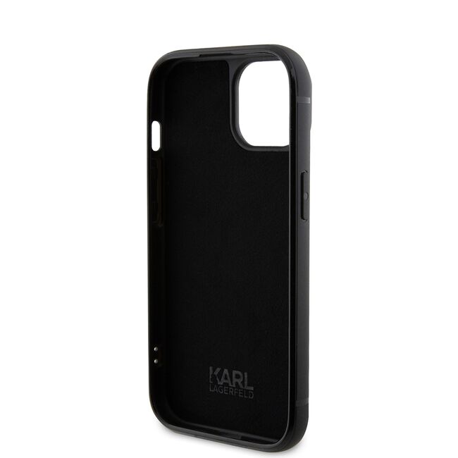 Husa premium pentru  iPhone 15 Karl Lagerfeld superior quality - Negru darth vader