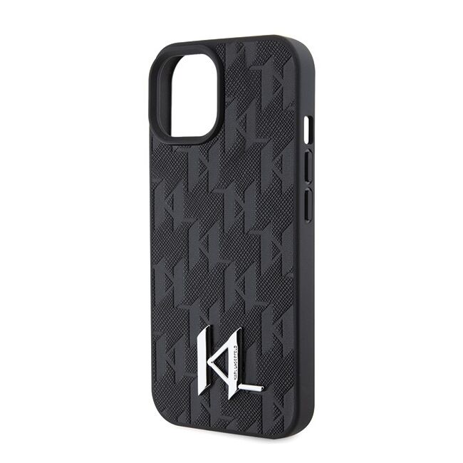 Husa premium pentru  iPhone 15 Karl Lagerfeld superior quality - Negru denim
