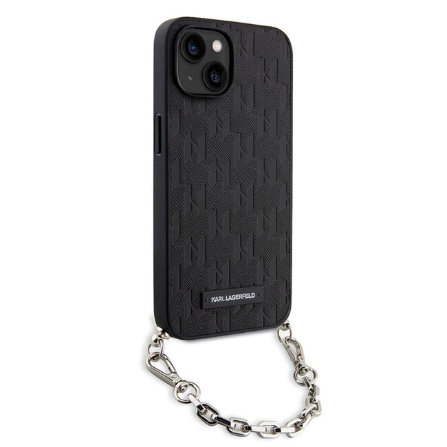 Husa premium pentru  iPhone 15 Karl Lagerfeld superior quality - Negru electric