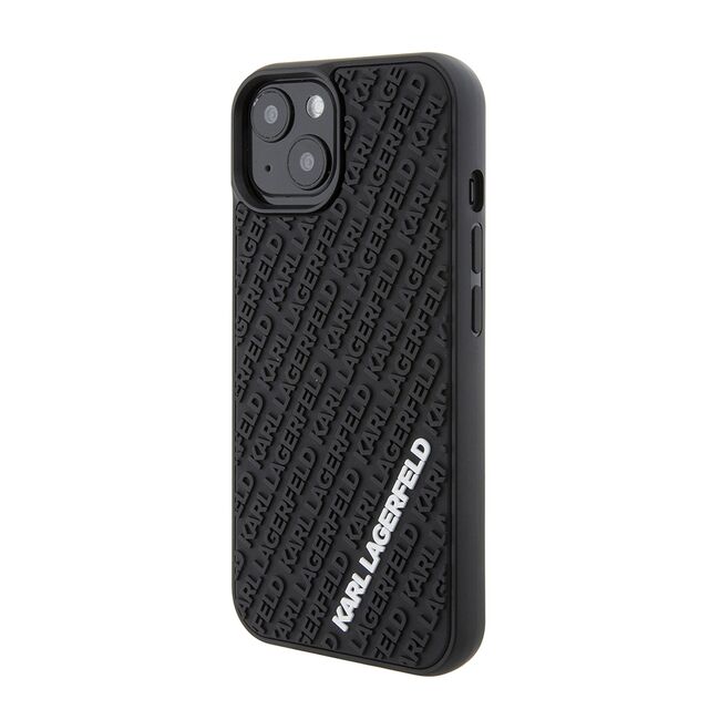 Husa premium pentru  iPhone 15 Karl Lagerfeld superior quality - Negru inchis