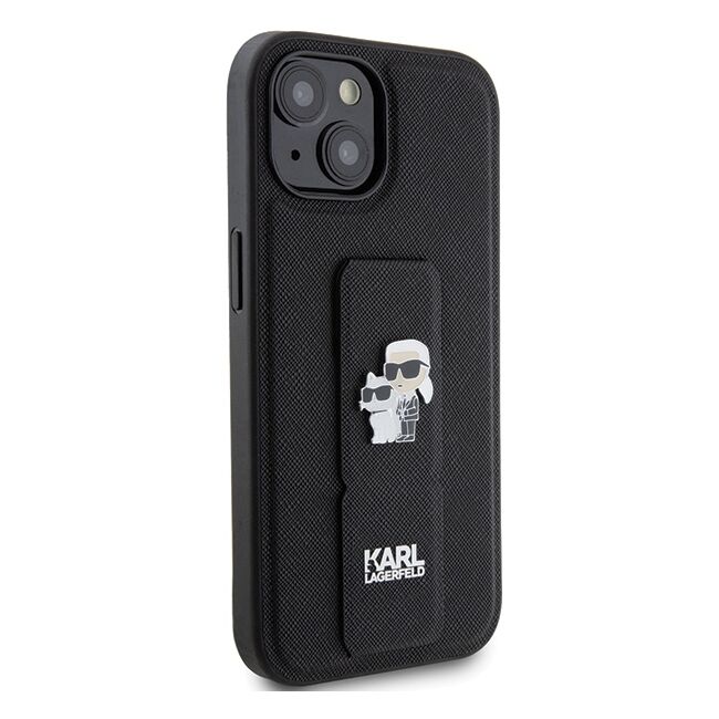 Husa premium pentru  iPhone 15 Karl Lagerfeld superior quality - Negru intens