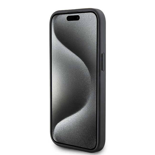 Husa premium pentru  iPhone 15 Karl Lagerfeld superior quality - Negru intens