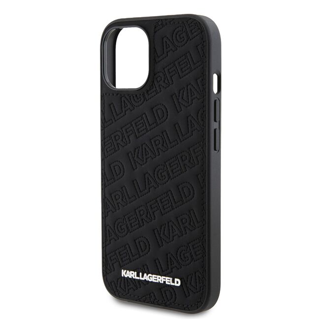 Husa premium pentru  iPhone 15 Karl Lagerfeld superior quality - Negru intens