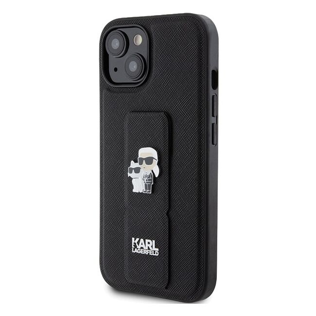 Husa premium pentru  iPhone 15 Karl Lagerfeld superior quality - Negru intens