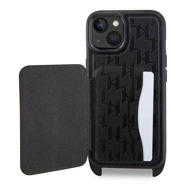 Husa premium pentru  iPhone 15 Karl Lagerfeld superior quality - Negru intens