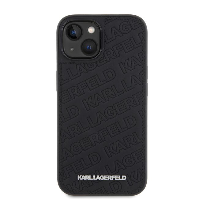 Husa premium pentru  iPhone 15 Karl Lagerfeld superior quality - Negru intens