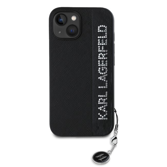 Husa premium pentru  iPhone 15 Karl Lagerfeld superior quality - Negru print