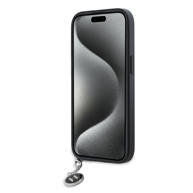 Husa premium pentru  iPhone 15 Karl Lagerfeld superior quality - Negru print