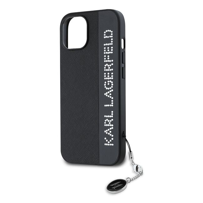 Husa premium pentru  iPhone 15 Karl Lagerfeld superior quality - Negru print