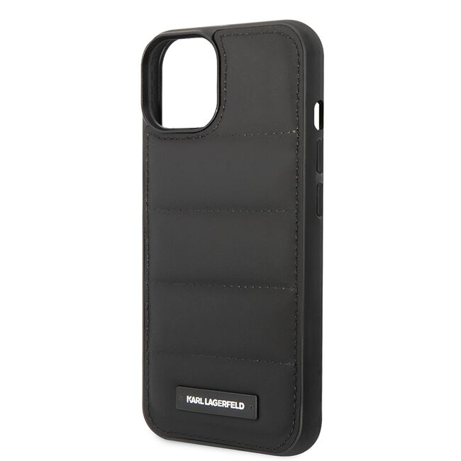 Husa premium pentru  iPhone 15 Karl Lagerfeld superior quality - Negru royal