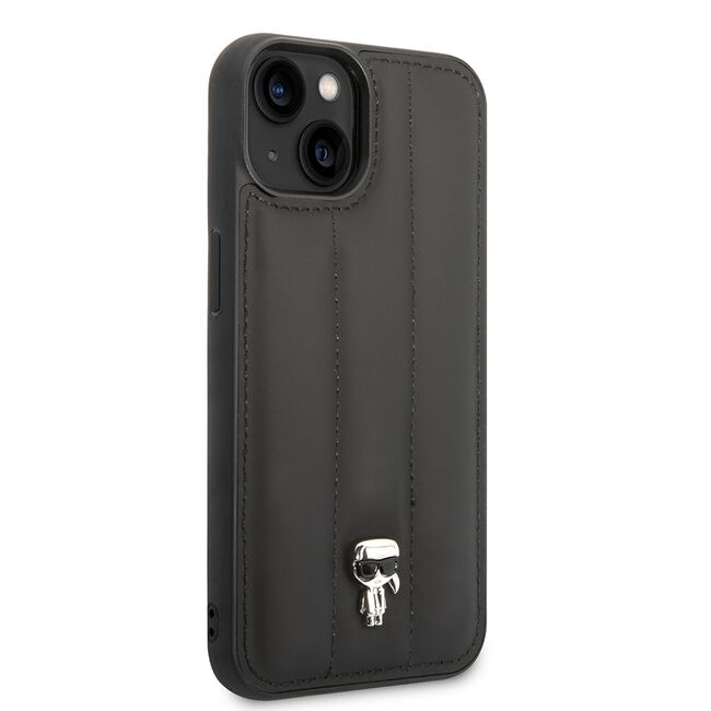 Husa premium pentru  iPhone 15 Karl Lagerfeld superior quality - Negru