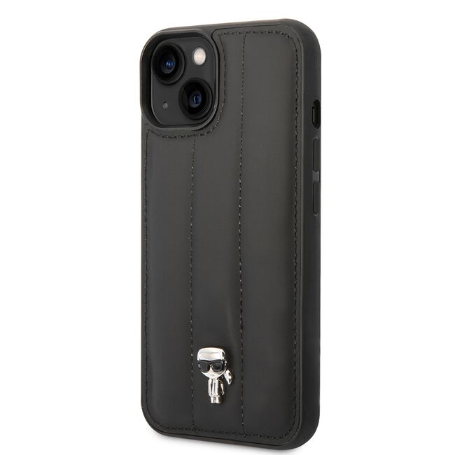 Husa premium pentru  iPhone 15 Karl Lagerfeld superior quality - Negru