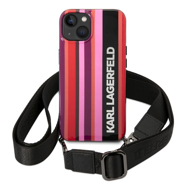 Husa premium pentru  iPhone 15 Karl Lagerfeld superior quality - Rosu