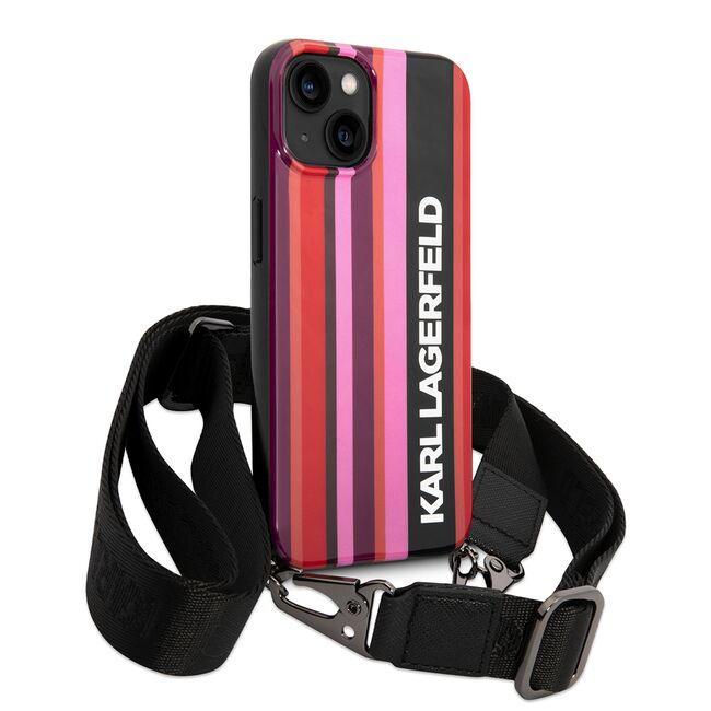 Husa premium pentru  iPhone 15 Karl Lagerfeld superior quality - Rosu