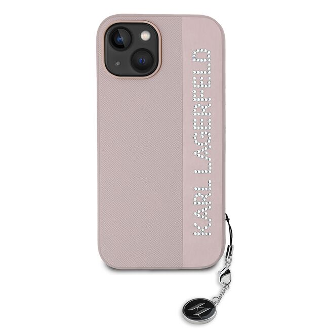 Husa premium pentru  iPhone 15 Karl Lagerfeld superior quality - Roz neon