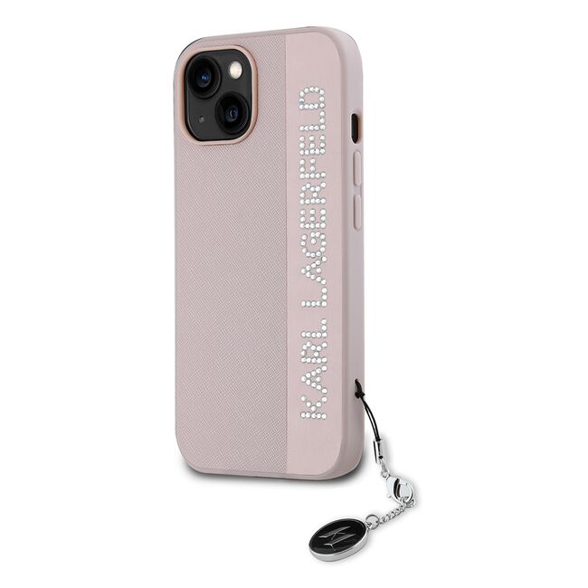Husa premium pentru  iPhone 15 Karl Lagerfeld superior quality - Roz neon