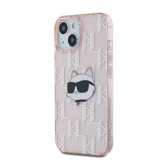 Husa premium pentru  iPhone 15 Karl Lagerfeld superior quality - Roz