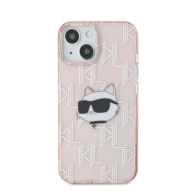 Husa premium pentru  iPhone 15 Karl Lagerfeld superior quality - Roz