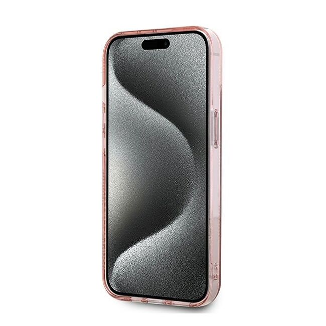 Husa premium pentru  iPhone 15 Karl Lagerfeld superior quality - Roz