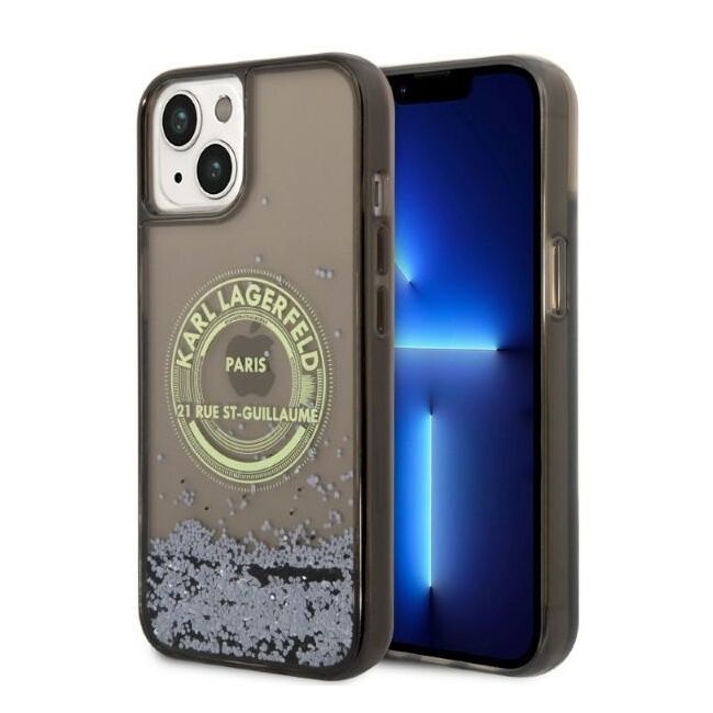 Husa premium pentru  iPhone 15 Karl Lagerfeld superior quality - Verde