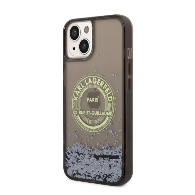 Husa premium pentru  iPhone 15 Karl Lagerfeld superior quality - Verde