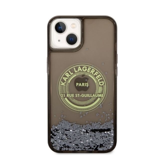Husa premium pentru  iPhone 15 Karl Lagerfeld superior quality - Verde