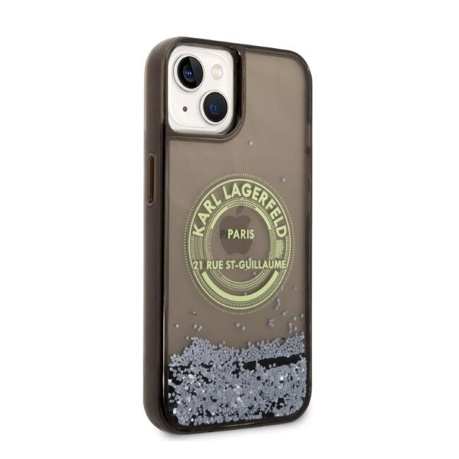 Husa premium pentru  iPhone 15 Karl Lagerfeld superior quality - Verde