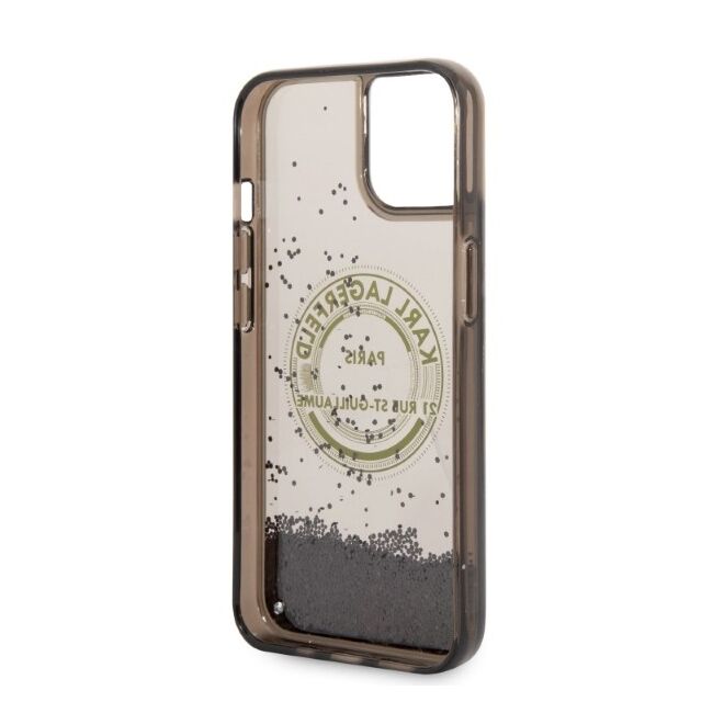 Husa premium pentru  iPhone 15 Karl Lagerfeld superior quality - Verde