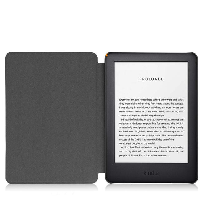 Husa pentru Kindle Paperwhite 2024 (12th gen) 7 inch / Kindle Colorsoft Signature Edition 7 inch slim ultra-light, functie sleep/wake-up, inchidere magnetica - roz