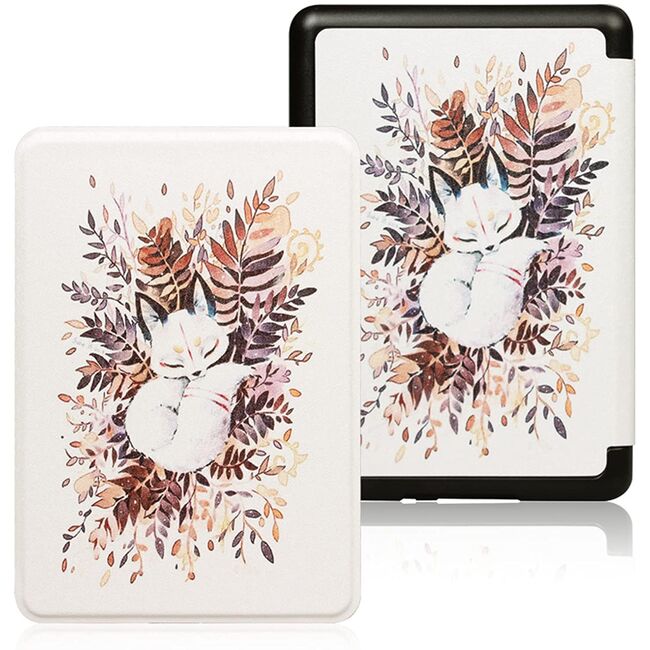 Husa pentru Kindle Paperwhite 2024 (12th gen) 7 inch / Kindle Colorsoft Signature Edition 7 inch slim ultra-light, functie sleep/wake-up, inchidere magnetica - arctic fox
