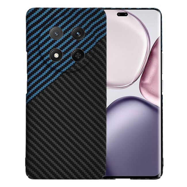 Husa pentru  Honor Magic 7 Lite CarbonFiber UltraSlim, Lightweight, Albastru inchis