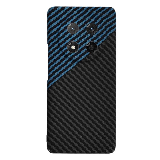 Husa pentru  Honor Magic 7 Lite CarbonFiber UltraSlim, Lightweight, Albastru inchis
