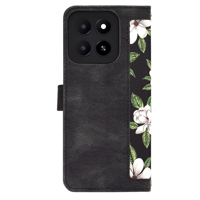Husa tip carte pentru  Honor X5B, functie stand si port carduri, Negru