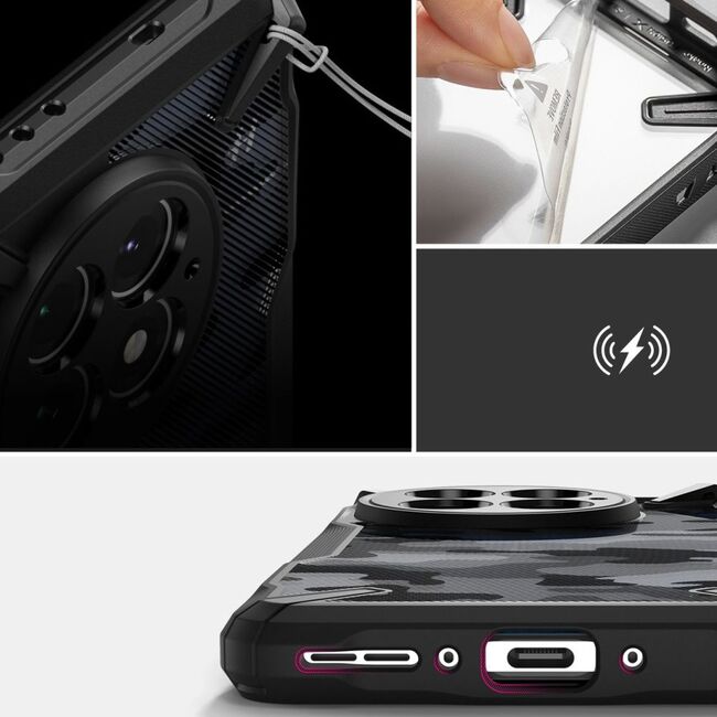 Husa pentru  OnePlus 13 X-Concept Hybrid Layer, Negru