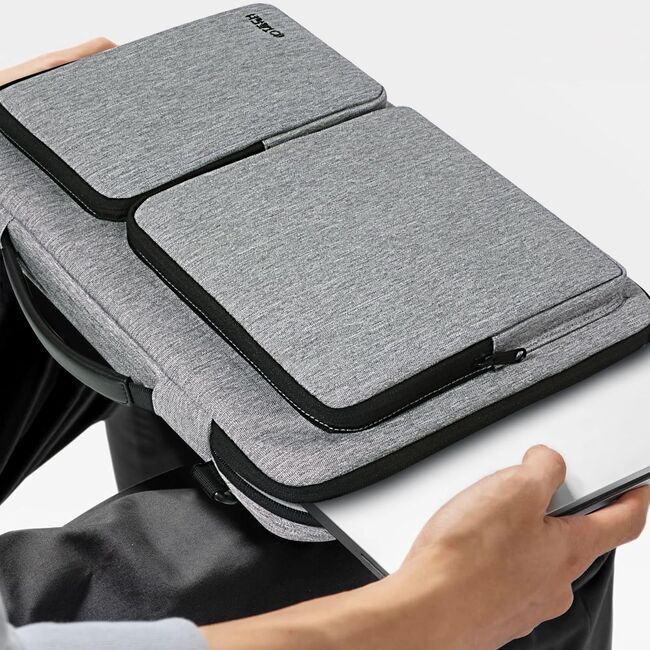 Geanta pentru laptop universala Defender Bag 13-14 inch, compatibila MacBook, Microsoft, Dell, HP, Lenovo, crayon grey