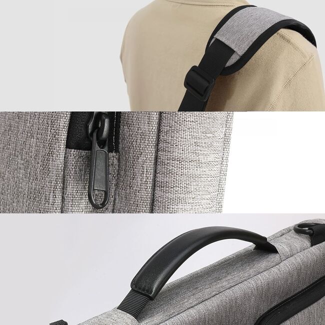 Geanta pentru laptop universala Defender Bag 13-14 inch, compatibila MacBook, Microsoft, Dell, HP, Lenovo, crayon grey