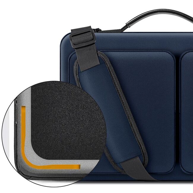 Geantă Defender Bag pentru Laptop 13-14 Inch – Eleganță și Protecție Premium pentru Echipamentele Tale, navy blue