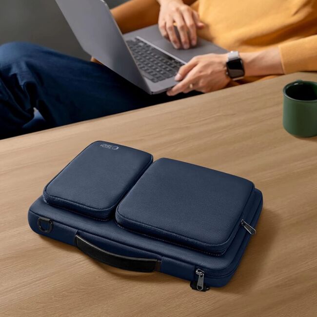 Geanta pentru laptop universala Defender Bag 15-16 inch, compatibila MacBook, Microsoft, Dell, HP, Lenovo, navy blue