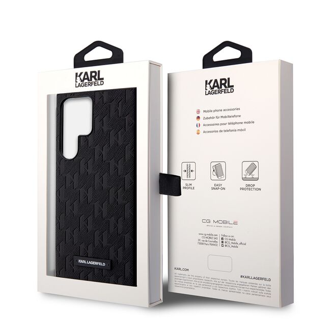 Husa premium pentru  Samsung Galaxy S23 Ultra 5G Karl Lagerfeld superior quality - Negru electric