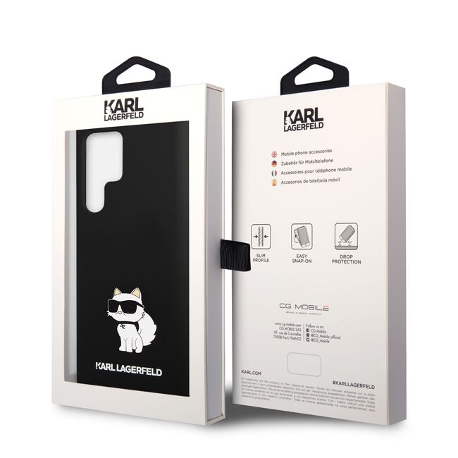 Husa premium pentru  Samsung Galaxy S23 Ultra 5G Karl Lagerfeld superior quality - Negru