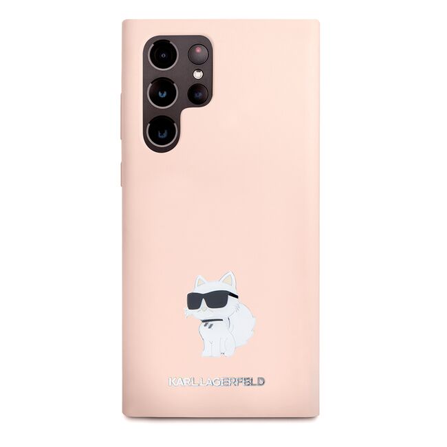 Husa premium pentru  Samsung Galaxy S23 Ultra 5G Karl Lagerfeld superior quality - Roz deschis