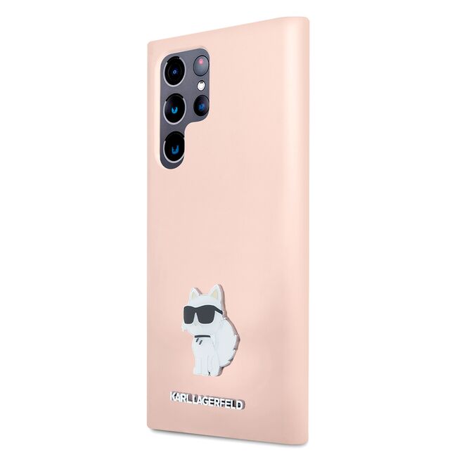 Husa premium pentru  Samsung Galaxy S23 Ultra 5G Karl Lagerfeld superior quality - Roz deschis