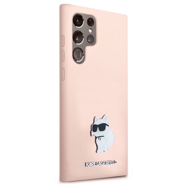 Husa premium pentru  Samsung Galaxy S23 Ultra 5G Karl Lagerfeld superior quality - Roz deschis