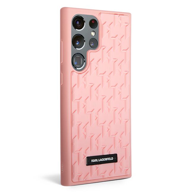 Husa premium pentru  Samsung Galaxy S23 Ultra 5G Karl Lagerfeld superior quality - Roz inchis