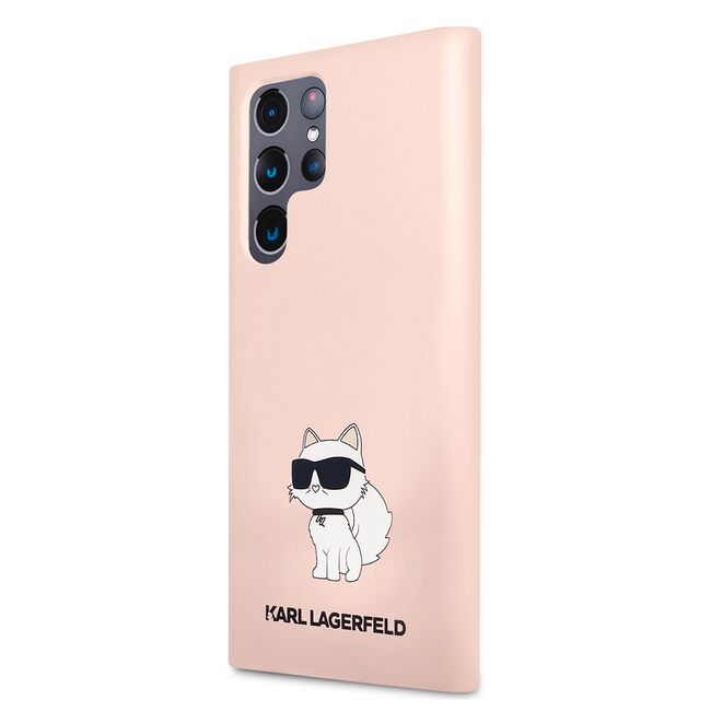 Husa premium pentru  Samsung Galaxy S23 Ultra 5G Karl Lagerfeld superior quality - Roz neon