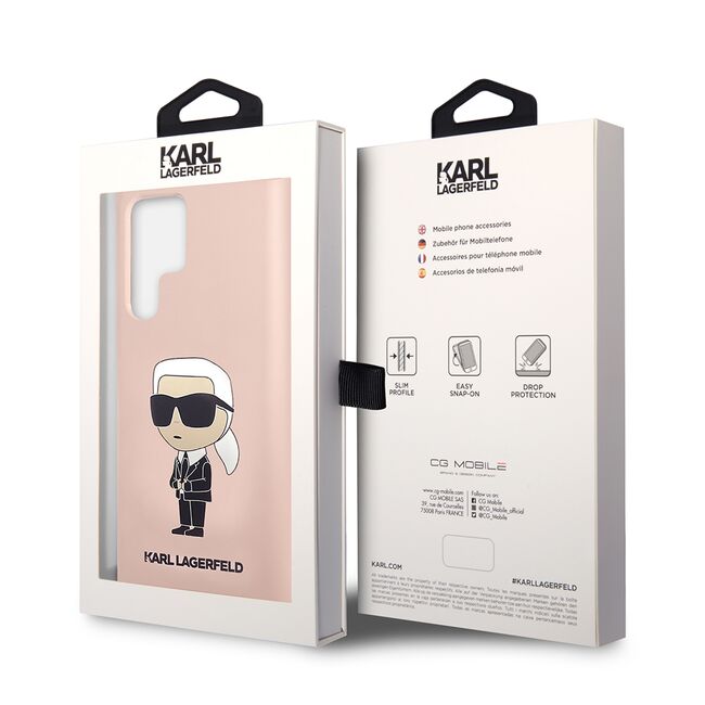 Husa premium pentru  Samsung Galaxy S23 Ultra 5G Karl Lagerfeld superior quality - Roz