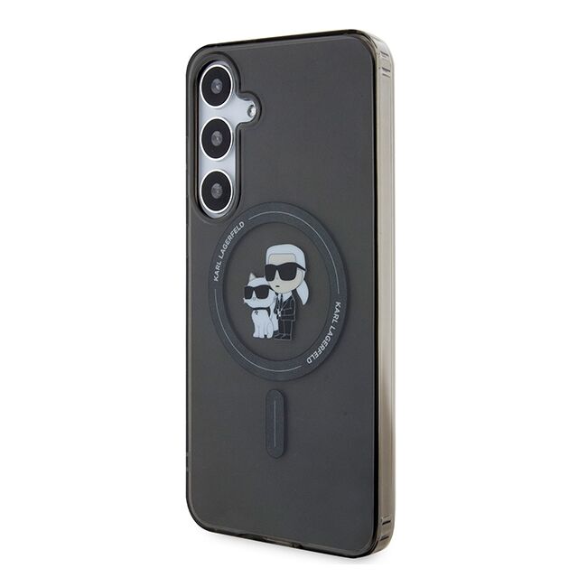 Husa premium pentru  Samsung Galaxy S24 Ultra Karl Lagerfeld compatibila Magsafe - Negru denim
