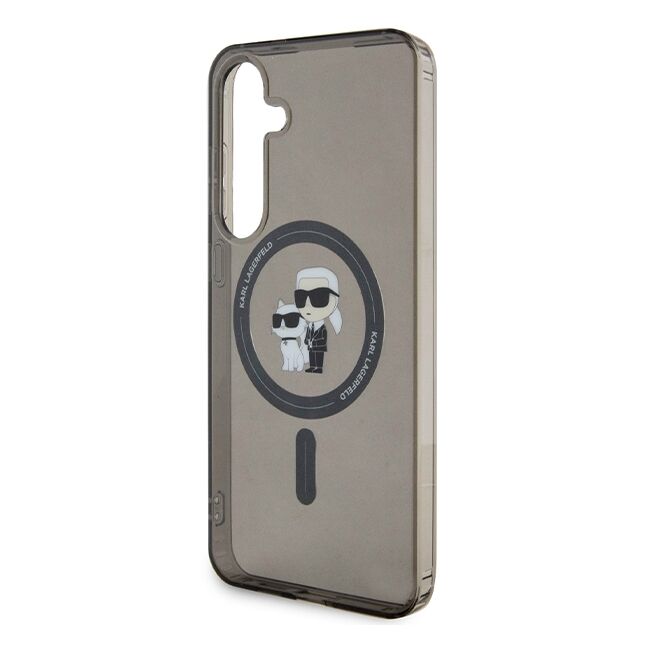 Husa premium pentru  Samsung Galaxy S24 Ultra Karl Lagerfeld compatibila Magsafe - Negru denim